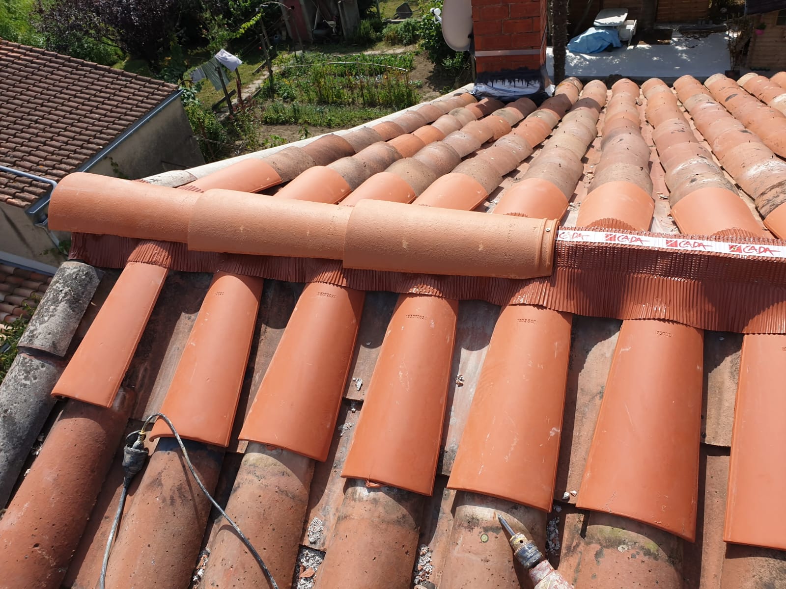 Faîtières neuves et closoir ventilé