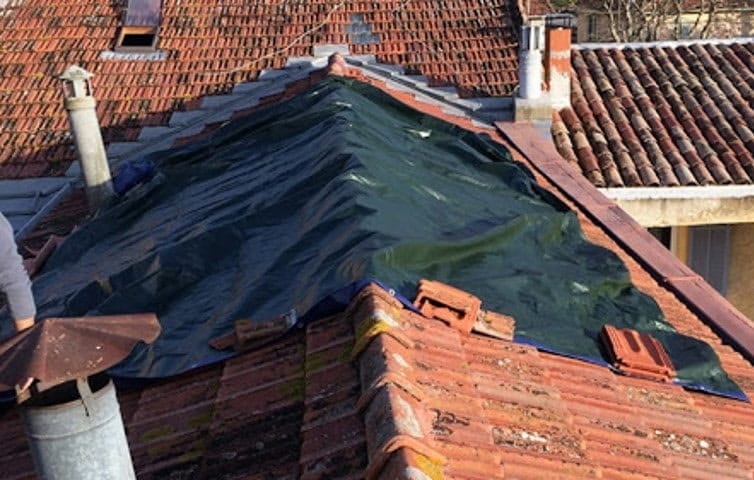 Mise hors d’eau par bâchage