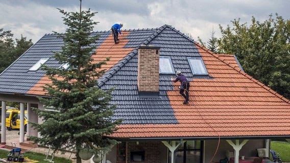 Remplacement des tuiles de toiture